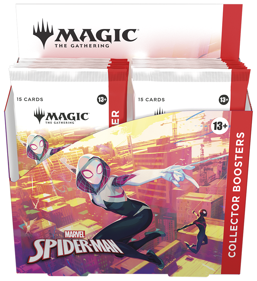 Magic: The Gathering - Universes Beyond - Marvel's Spider-Man - Sammler-Boosterbox (12 Boosterpacks)