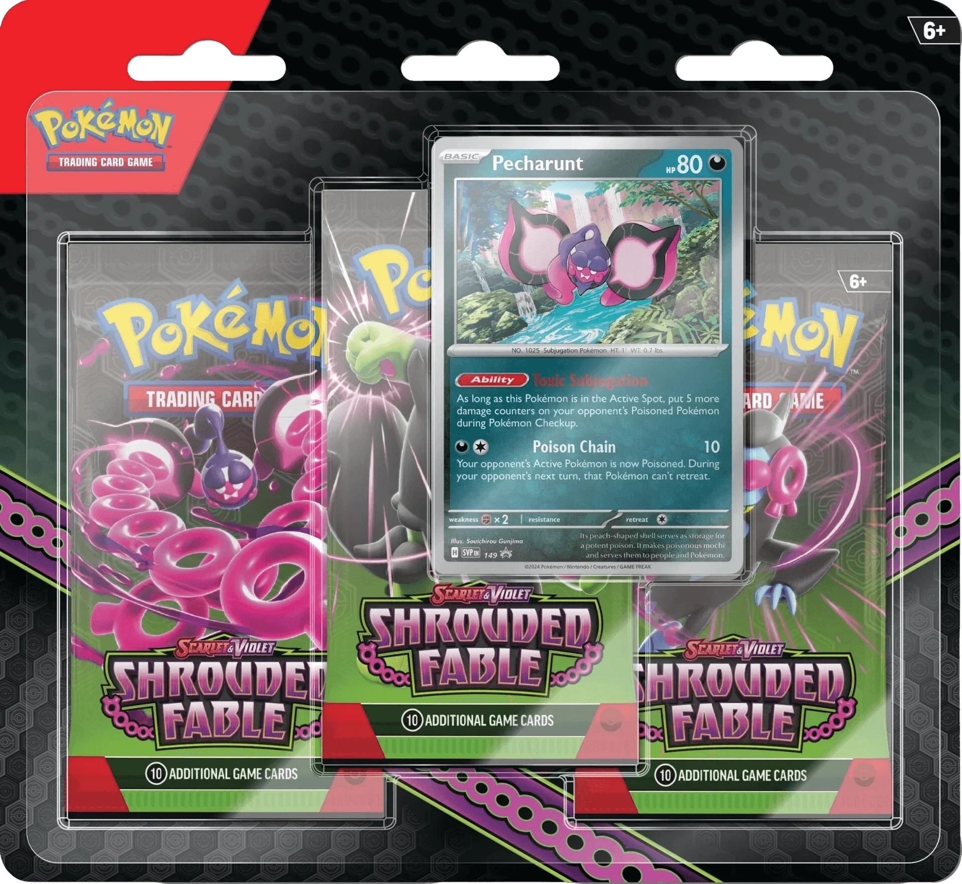 Pokemon TCG: Scarlet & Violet Shrouded Fable 3-Pack Blister