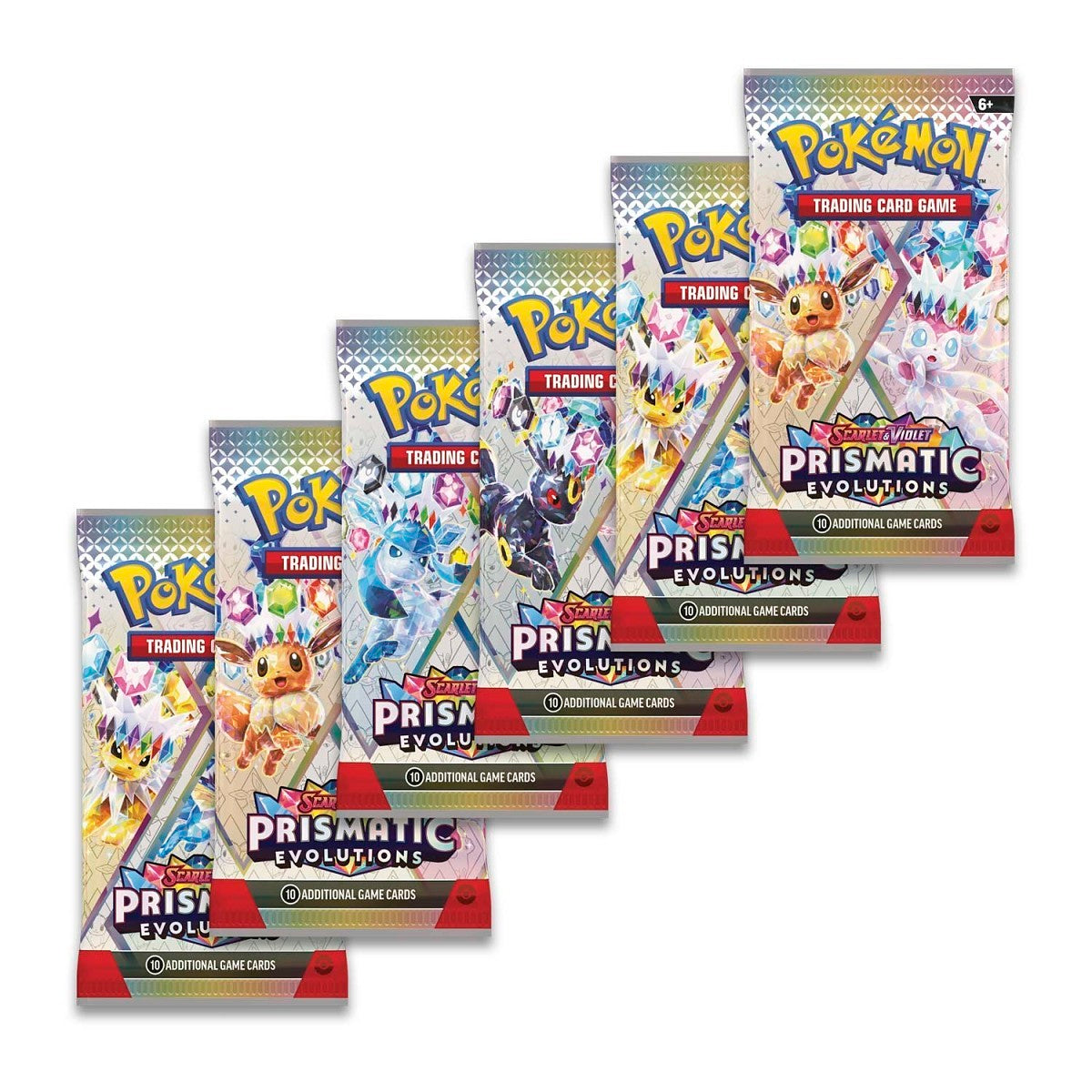 Pokemon TCG: Scarlet & Violet-Prismatic Evolutions Booster Bundle (6 Packs)