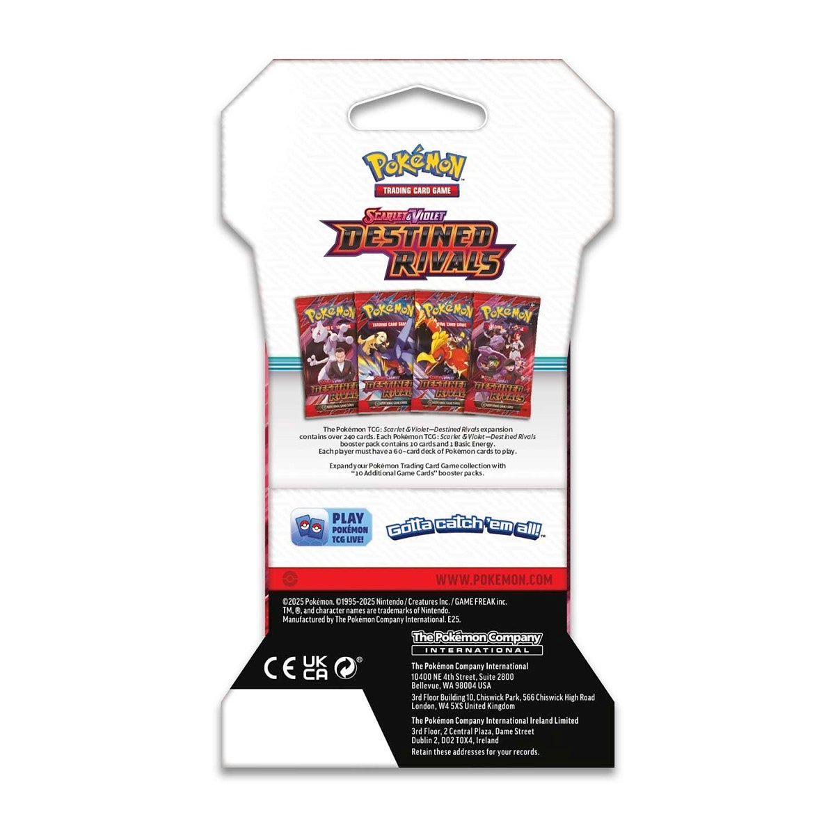Pokémon TCG: Scarlet & Violet-Destined Rivals Sleeved Booster Pack (10 Cards)
