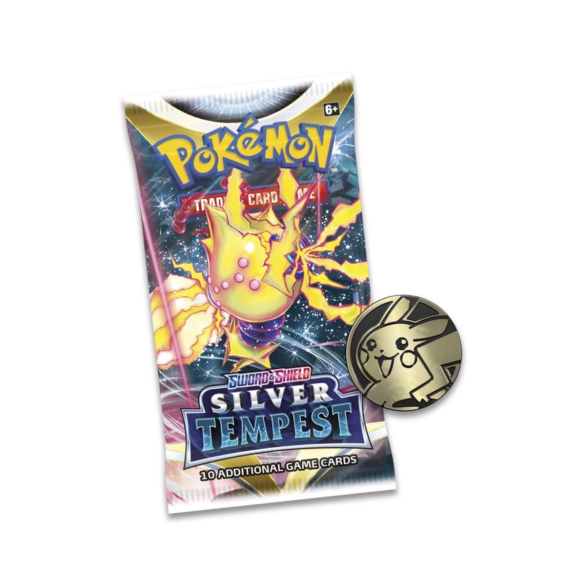 Pokémon TCG: Sword & Shield-Silver Tempest 3 Booster Packs, Coin & Togetic Promo Card