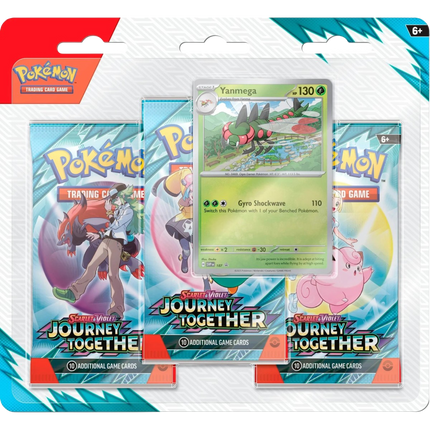 Pokemon TCG: Scarlet & Violet Journey Together 3-Pack Blister (Yanmega)